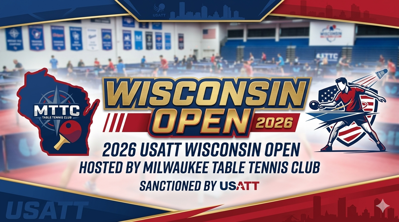 Usatt 2026 USATT Wisconsin Open - Milwaukee Table Tennis Club